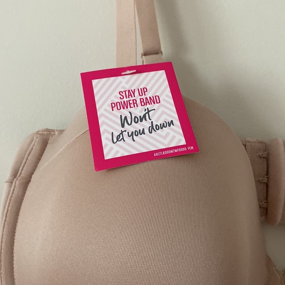 Maidenform Beige smooth finish Lightly Lined Underwire Bra 38DD 38E convertible - Picture 5 of 10